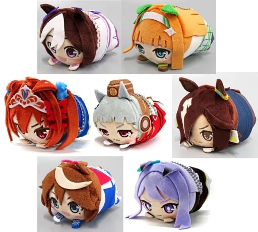 Special Week, etc. Umamusume: Pretty Derby Mochikororin Plush Mascot 1st Anniversary Campaign X Familymart Famipay Web Limited 7 Types Set Plush Toys [USED]