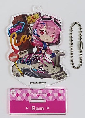 Ram Neon City Ver. Re:ZERO -Starting Life in Another World- Trading Acrylic Stand Key Chain SHIBUYA SCRAMBLE FIGURe POP UP SHOP in SHIBUYA Limited Key Chain [USED]