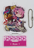 Ram Neon City Ver. Re:ZERO -Starting Life in Another World- Trading Acrylic Stand Key Chain SHIBUYA SCRAMBLE FIGURe POP UP SHOP in SHIBUYA Limited Key Chain [USED]