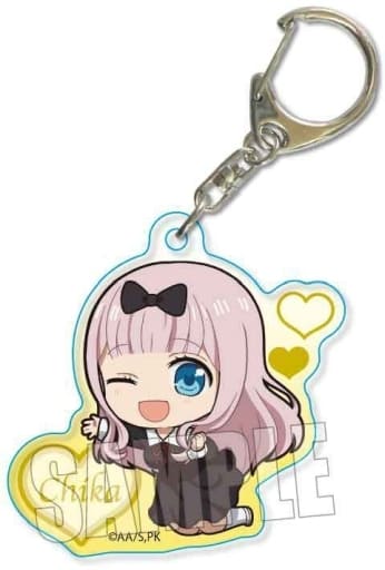 Chika Fujiwara Kaguya-sama: Love is War Ultra Romantic Pukasshu Acrylic Key Chain Key Chain [USED]