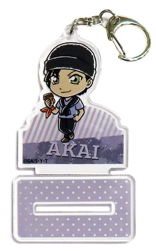 Shuichi Akai Detective Conan Trading Acrylic Stand Key Chain Mini Character Ver. Shibuya Modi Limited Key Chain [USED]