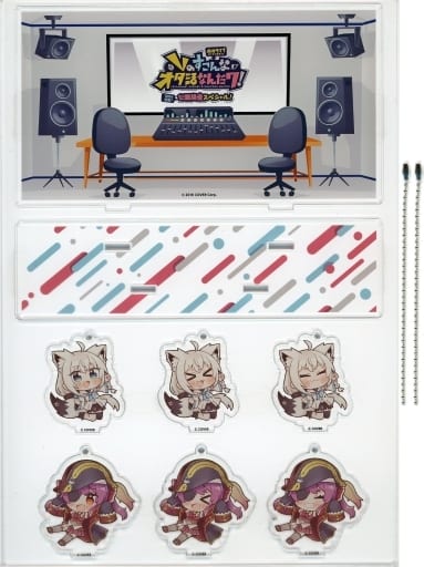 Shirakami Fubuki Houshou Marine VTuber Hololive Acrylic Diorama Happiness World Hololive Presents V no Sukon na Otakatsu nanda wa! 100th Episode Anniversary Public Recording Special Limited Acrylic Stands [USED]