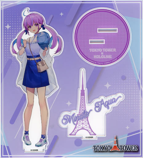 Minato Aqua VTuber Hololive Acrylic Stand at Tokyo Tower Lost Quartet Great Search Exclusive Acrylic Stands [USED]