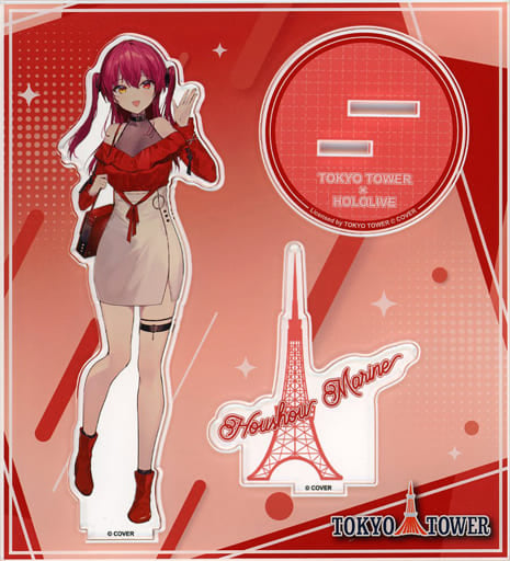 Houshou Marine VTuber Hololive Acrylic Stand at Tokyo Tower Lost Quartet Great Search Exclusive Acrylic Stands [USED]