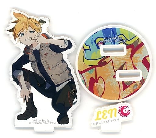 Len Kagamine Hatsune Miku: Colorful Stage! Acrylic Stand Connect Live Vivid BAD SQUAD 1st CRASH Limited	 Acrylic Stands [USED]