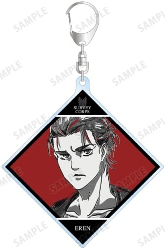 Ellen Yeager Attack on Titan Ani-Art Black Label Big Acrylic Key Chain Key Chain [USED]