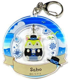 Sabo One Piece Acrylic Key Ring with Charms Mochimochi Hamster Collection Ver. Key Chain [USED]