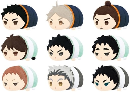 Daichi Sawamura, etc. Haikyu!! Mochi Mochi Mascot Mini Vol.3 All 9 Types Set Key Chain [USED]