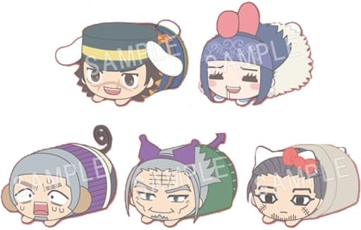 Saichi Sugimoto, etc. Golden Kamuy Mochikororin Plush Mascot Type A All 5 Types Set Plush Toys [USED]