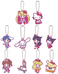 Super Sailor Moon, etc. Sailor Moon Eternal X Sanrio Characters Rubber Mascot 01 All 10 Types Set Key Chain [USED]