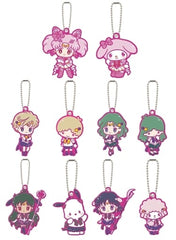 Super Sailor Chibi Moon, etc. Sailor Moon Eternal X Sanrio Characters Rubber Mascot 2 All 10 Types Set Key Chain [USED]
