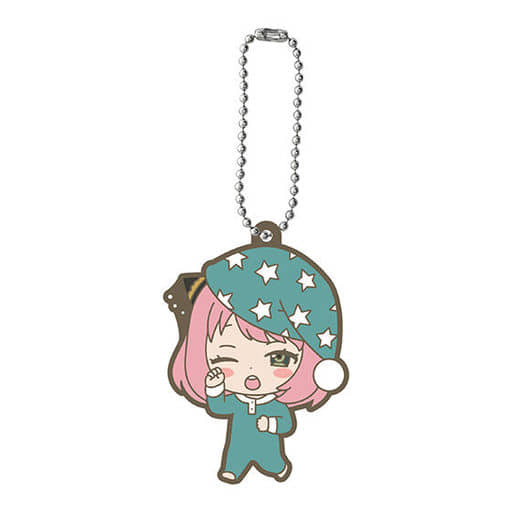 Anya Forger Pajamas SPY x FAMILY Capsule Rubber Mascot 003 Key Chain [USED]