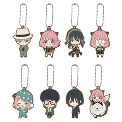Anya Forger, etc. SPY x FAMILY Capsule Rubber Mascot 003 All 8 Types Set Key Chain [USED]