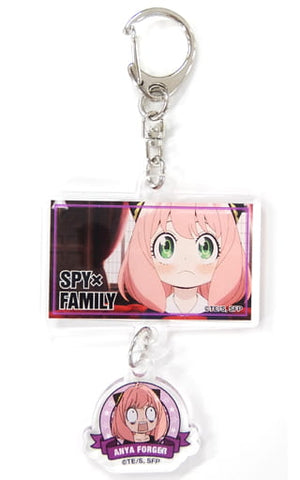 Anya Forger C Surprise SPY x FAMILY 2-Serial Acrylic Key Ring LAWSON Limited Key Chain [USED]