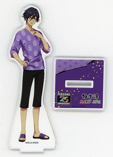 Revelations: Persona Protagonist Acrylic Stand Persona Series 25th Anniversary Gokurakuyu RAKU SPA Between Reality and Bath Exclusive Acrylic Stands [USED]
