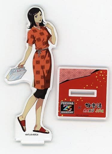 Persona 2: Eternal Punishment Protagonist Acrylic Stand Persona Series 25th Anniversary Gokurakuyu RAKU SPA Between Reality and Bath Exclusive Acrylic Stands [USED]