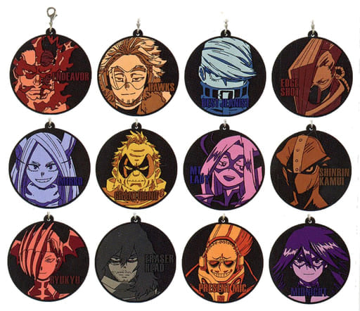 My Hero Academia Endevor & Others Ichiban Kuji The Top 5! Rubber Charm Prize J All 12 Types Set Charm [USED]