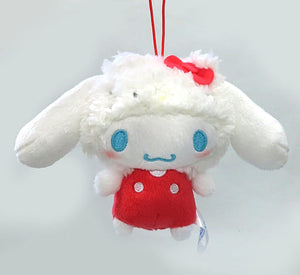 Cinnamoroll A Hello Kitty Clothes Cinnamoroll 20th Anniversary Everyone's Kigurumi Mascot Key Ring [USED]