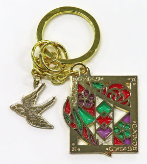 Motif Pattern Nil Admirari no Tenbin Teito Genwaku Kitan Stained Glass Key Chain Otomate Summer Market 2016 Limited Key Ring [USED]