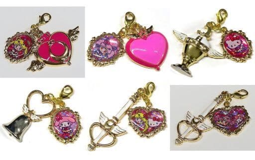 Sailor Chibi Moon, etc. Sailor Moon Eternal X Sanrio Characters Secret Charm All 6 Types Set Charm [USED]