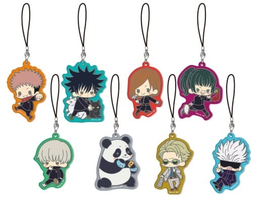Satoru Gojo, etc. Jujutsu Kaisen Es Series Nino Trading Acrylic Charms All 8 Types Set Charm [USED]