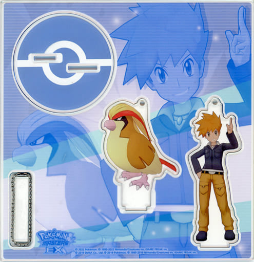 Blue Pidgeot Pokemon Acrylic Stand Keychain Trainers Salon!! Pokemon Center Limited Key Chain [USED]