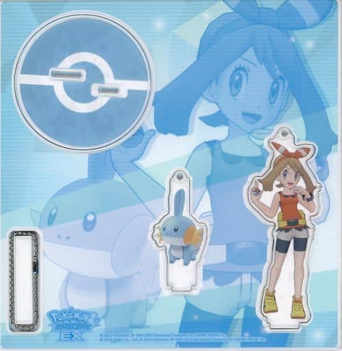 May Mudkip Pokemon Acrylic Stand Keychain Trainers Salon!! Pokemon Center Limited Key Chain [USED]