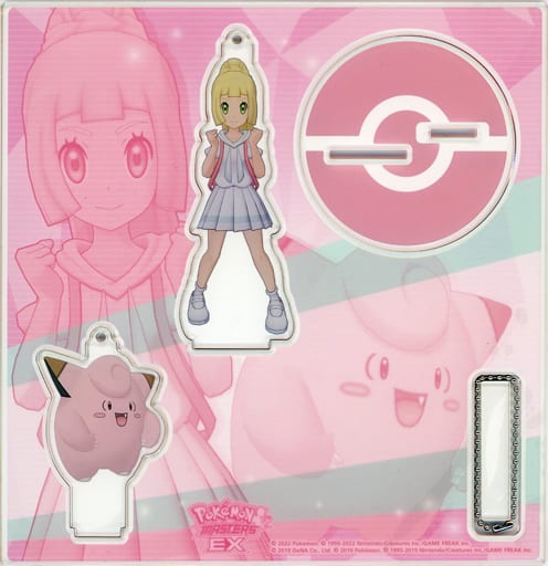 Lillie Clefairy Pokemon Acrylic Stand Keychain Trainers Salon!! Pokemon Center Limited Key Chain [USED]