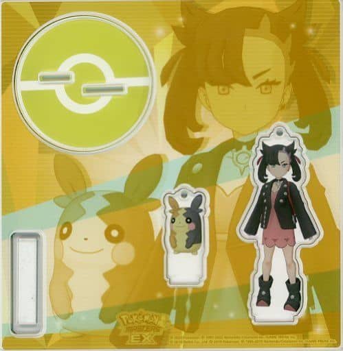 Marnie Morpeko Pokemon Acrylic Stand Keychain Trainers Salon!! Pokemon Center Limited Key Chain [USED]