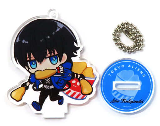 Sho Tenkubashi Battle Style Tokyo Aliens Trading Acrylic Stand Key Chain Cafe Key Chain [USED]