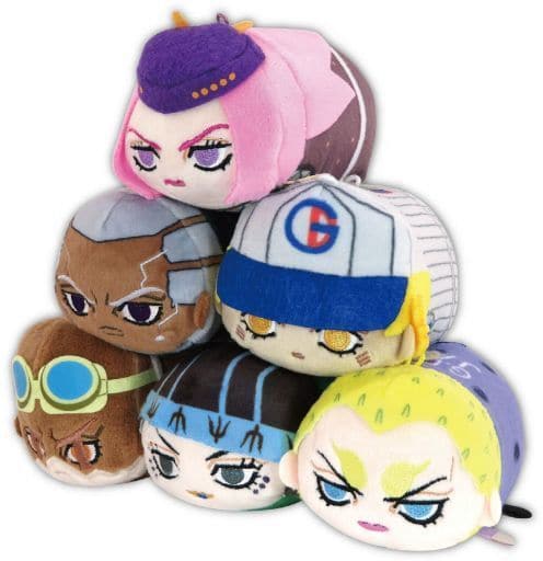 Narciso Anasui, etc. JoJo's Bizarre Adventure Part 6: Stone Ocean Potekoro Mascot 2 All 6 Types Set Key Chain [USED]