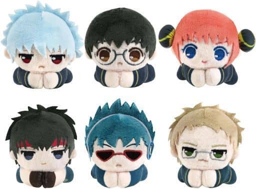 Kagura, etc. Gintama Hagu Chara Collection 003 All 6 Types Set Key Chain [USED]