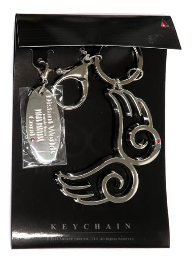Logo Final Fantasy Keychain 35th Anniversary Distant Worlds Music From Final Fantasy Coral Limited Key Chain [USED]