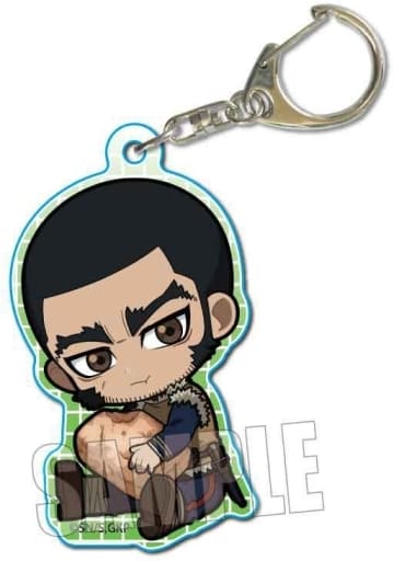 Genjiro Tanigaki Kanemochi Golden Kamuy Gyugyutto Acrylic Key Chain Mogumogu Ver. Key Chain [USED]