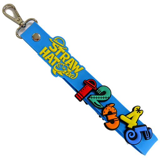One Piece Straw Hat Pirates Long Strap One Piece Premier Summer 2022 Universal Studios Japan Limited Key Chain [USED]