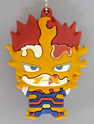 My Hero Academia Endevor Chibigurumi Rubber Mascot Keychain Vol.1 Namco Limited Keychains [USED]