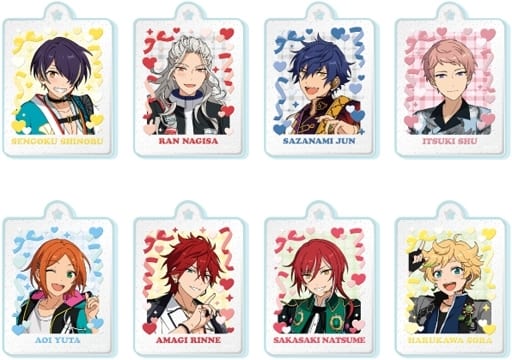 Shinobu Sengoku, etc. Ensemble Stars!! Puku Rame Acky Fbox All 8 Types Set Mascot [USED]