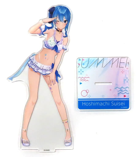 Hoshimachi Suisei VTuber Hololive 3D Acrylic Stand Shiny Wave Ver. Acrylic Stands [USED]