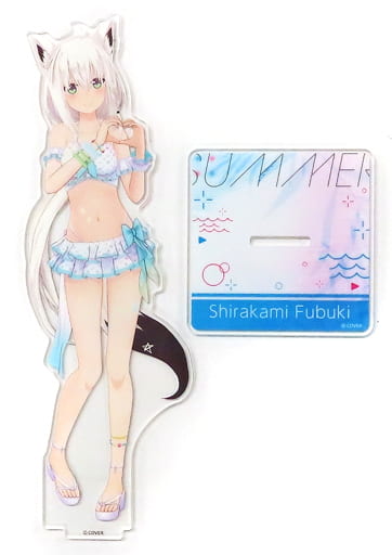 Shirakami Fubuki VTuber Hololive 3D Acrylic Stand Shiny Wave Ver. Acrylic Stands [USED]