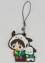 Ellen Yeager Pochacco Attack on Titan X Sanrio Characters Trading Rubber Strap Key Chain [USED]