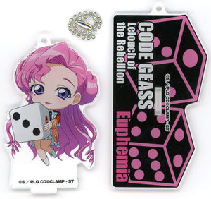 Euphemia Li Britannia Code Geass: Lelouch of the Rebellion Webkuji Dice of Disc Jockey Acrylic Key Chain Prize D Key Chain [USED]