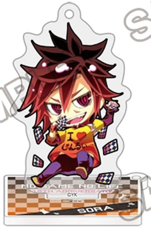 Sky (Nogenora) No Game No Life 10th Anniversary Trading Acrylic Stand Key Chain Key Chain [USED]