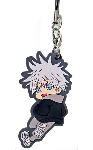 Satoru Gojo Jujutsu Kaisen Trading Rubber Strap Seaside Pattern Mini Character Jujutsu Kaisen Exhibition Limited Key Chain [USED]