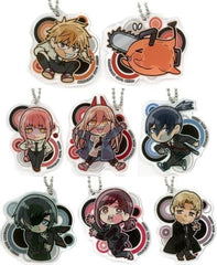 Chainsaw Man Denji & Others Pita! Deformed Acrylic Keychain All 8 Types Set Keychains [USED]