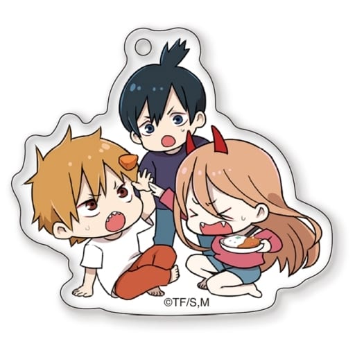 Chainsaw Man Hayakawa Family Itadaki-Masu Acrylic Keychain Keychains [USED]