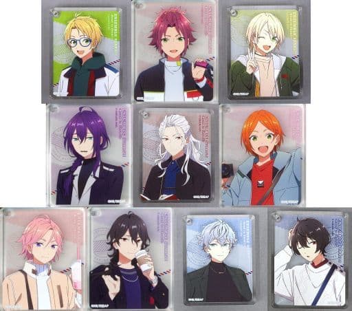 Aira Shiratori, etc. Special Screening Ensemble Stars!! -Road To Show!!- CoLotta Trading Acrylic Plate Key Chain Road To Show!! Ver. animatecafe 3rd Edition Limited All 10 Types Set Key Chain [USED]