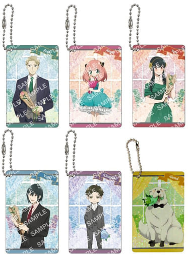 Yuri Briar, etc. SPY x FAMILY Visual Card Keychain Collection All 6 Types Set Key Chain [USED]