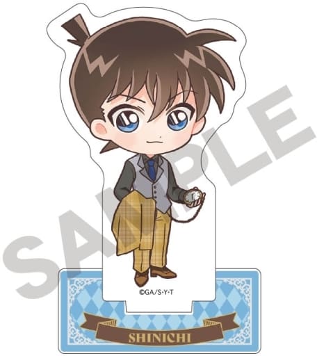 Shinichi Kudo Mini Character British Style Detective Conan Acrylic Stand Acrylic Stand [USED]