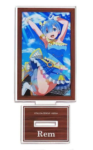 Rem Refreshing Idol Re:ZERO -Starting Life in Another World- Sega Lucky Kuji Online Lost in Memories Part 2 Acrylic Stand Prize C-3 Acrylic Stand [USED]