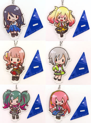 Saki Tenma, etc. Hatsune Miku: Colorful Stage! Acrylic Keychain with Stand Vol.1 All 6 Types Set Key Chain [USED]